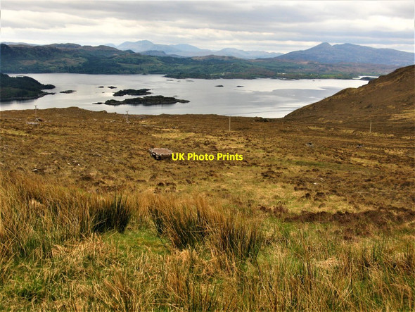 Photo 6"x4" View  towards Loch Carron Sanachan c2019