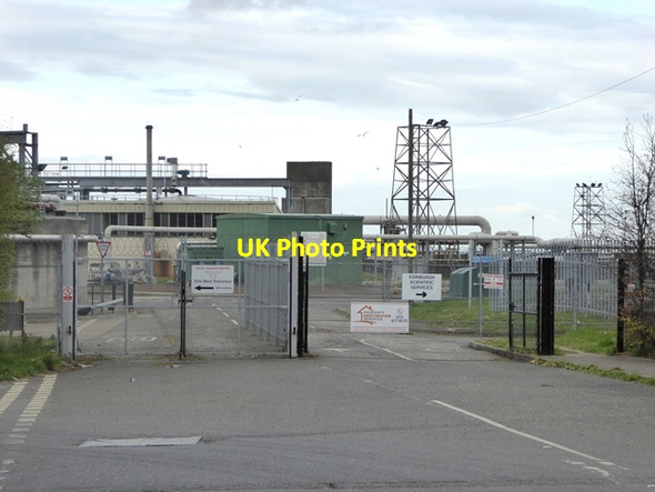 Photo 6"x4" Entrance to Seafield Sewage Works Edinburgh c2019
