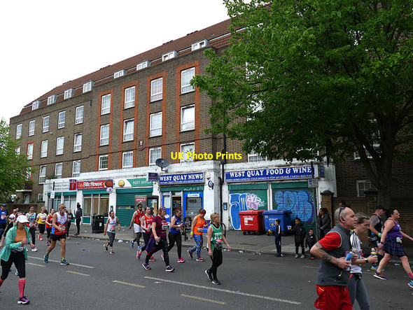 Photo 6"x4" Row of shops on West Ferry Road Deptford\/TQ3677 c2019