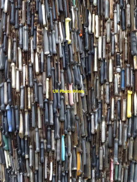 Photo 6"x4" Detail of the Knife Angel Coventry c2019