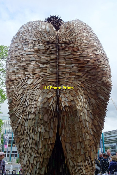 Photo 6"x4" The rear of the Knife Angel Coventry c2019
