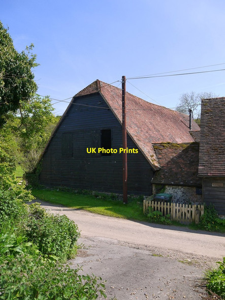 Photo 6"x4" Farm buildings at Well Place Manor (2) Hailey\/SU6485 c2019