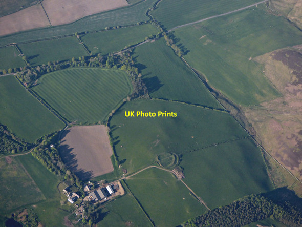 Photo 6"x4" Ladyurd Rings from the air Castlecraig\/NT1344 c2019