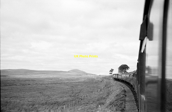 Photo 6"x4" Wick and Thurso train climbing to County March Kinbrace c1965