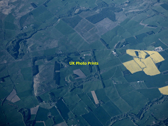 Photo 6"x4" Rothley from the air Scots' Gap c2019