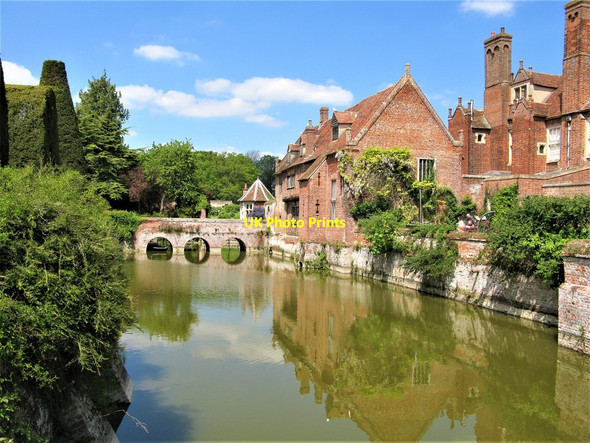 Photo 6"x4" Moat, Kentwell Hall Long Melford c2019