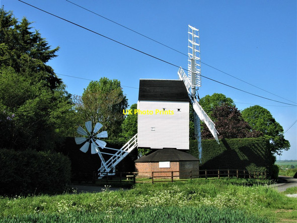 Photo 6"x4" Cromer Windmill Ardeley c2019