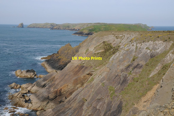 Photo 6"x4" Cliffs above Deadman's Bay Marloes c2019