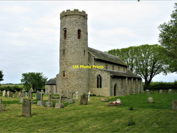 Photo 6"x4" St Margaret's, Burnham Market (Round Tower Church) Burnham Market c2019