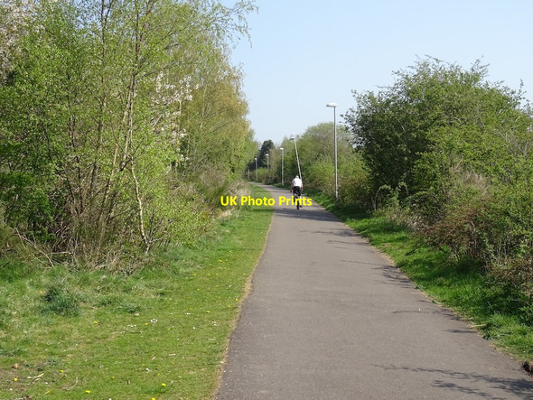 Photo 6"x4" Portpatrick Railway trackbed Dumfries c2019