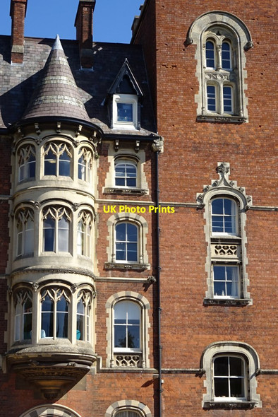 Photo 6"x4" Detail of the former Imperial Hotel Great Malvern c2019