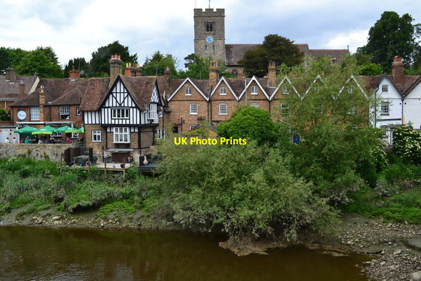 Photo 6"x4" Aylesford seen from the old bridge Aylesford c2019