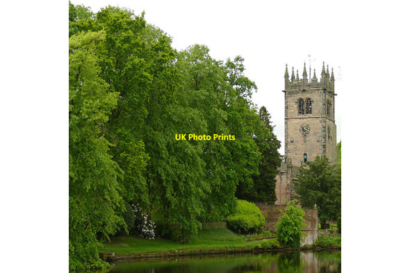 Photo 6"x4" Gawsworth St James from across the pond Gawsworth c2019