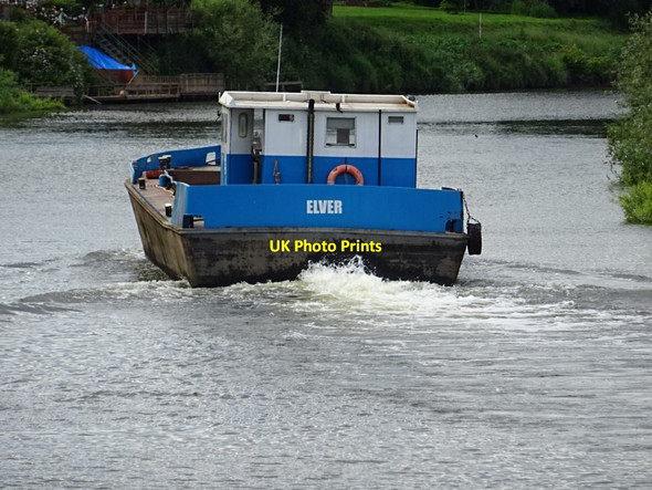 Photo 6"x4" Elver Barge Upton upon Severn c2019