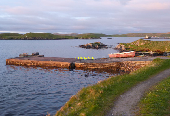 Photo 6"x4" Pier at Burrastow House Burrastow c2019