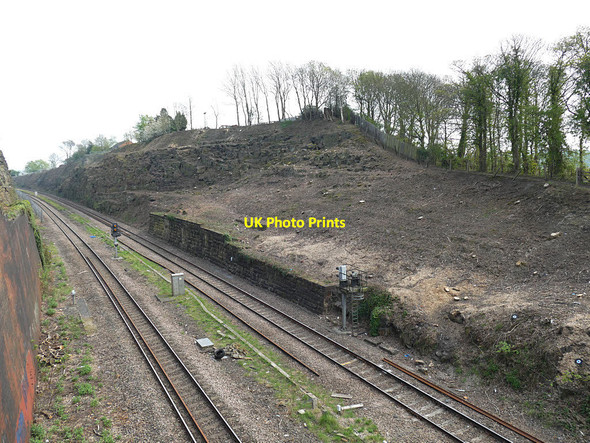 Photo 6"x4" Railway cutting east of Addingford Lane Horbury c2019