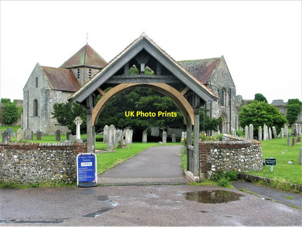Photo 6"x4" Church of St Mary and Lychgate, Portchester Castle Port Solent c2019