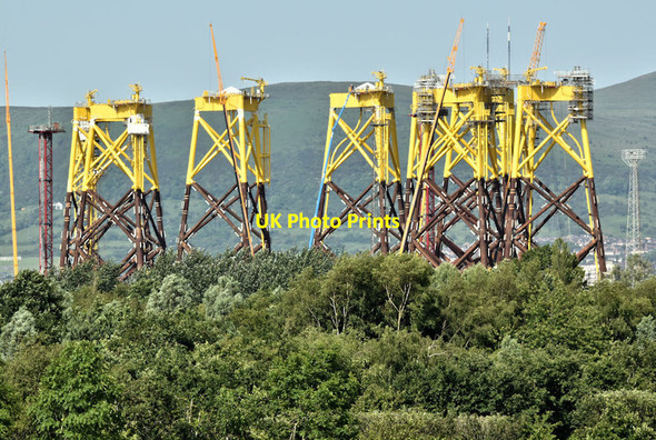 Photo 6"x4" Wind turbine parts, Harland & Wolff, Belfast  - June 2019(2) Belfast c2019