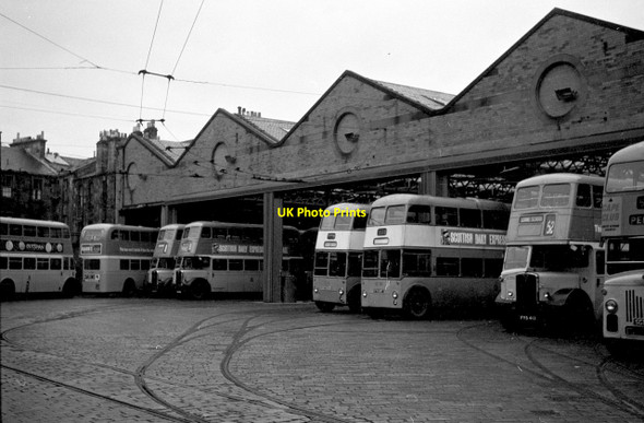 Photo 6"x4" Govan bus garage, 1965 Rutherglen c1965