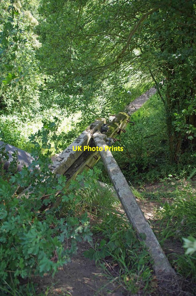 Photo 6"x4" Fallen Fencepost on Brook St Little Dunmow c2019