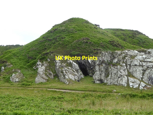 Photo 6"x4" Old sea cave Portslogan c2019