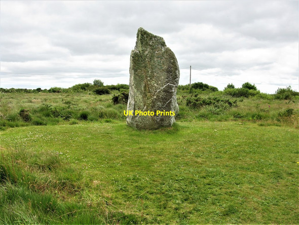 Photo 6"x4" St Breock Downs Monolith Higher Cransworth c2019