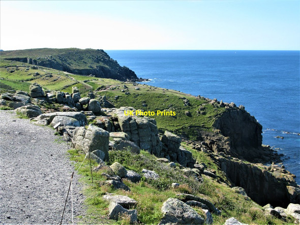 Photo 6"x4" Cliffs at Land's End Trevescan c2019