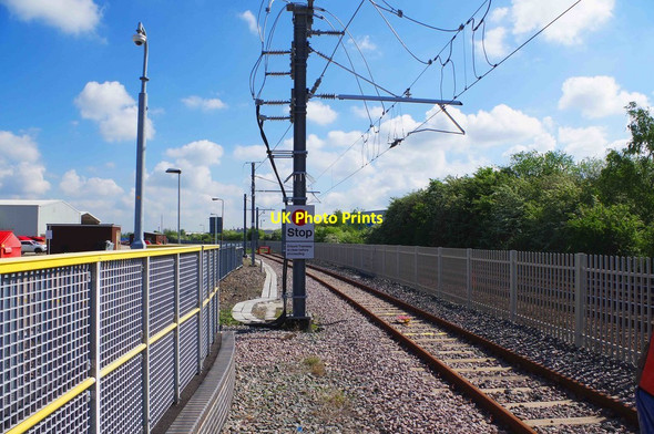 Photo 6"x4" End of the tram-train route at Rotherham Parkgate, Rotherham Rawmarsh c2019