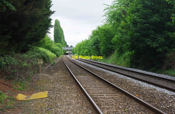 Photo 6"x4" Railway tracks at St. John's, looking in the direction of Foregate Street Station, Worcester Worcester c2018