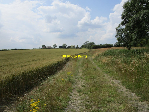 Photo 6"x4" Bridleway near The Lodge Old Somerby c2019
