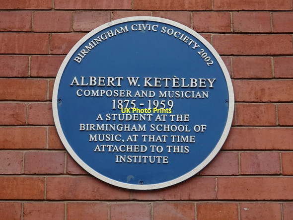 Photo 6"x4" Albert Ket\u00c3\u00a8lbey, Blue Plaque Lee Bank c2019