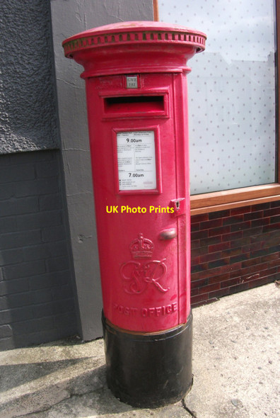 Photo 6"x4" King George VI pillar box, Bangor Bangor\/SH5771 c2019
