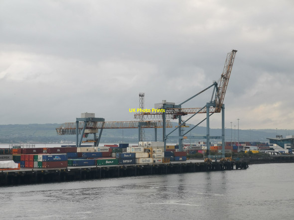 Photo 6"x4" Cranes and shipping containers at Victoria Terminal 3 (Belfast Container Terminal) Holywood\/J3979 c2019