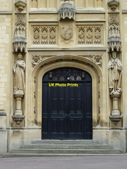 Photo 6"x4" Doorway to Cheltenham College Chapel Cheltenham c2019 P1