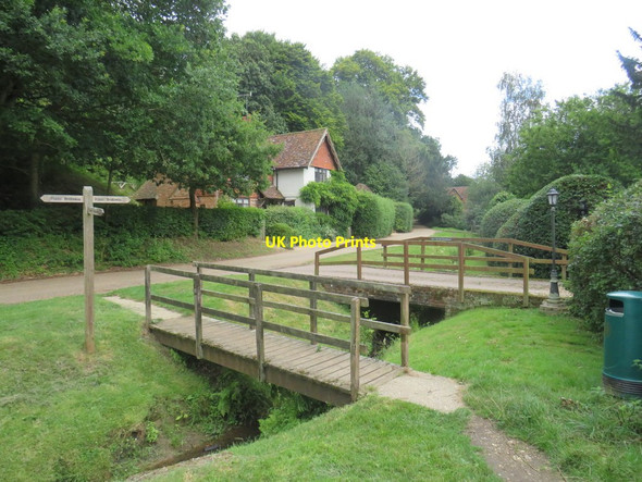 Photo 6"x4" Bridges over Milton Brook, Westcott, near Dorking Dorking c2019