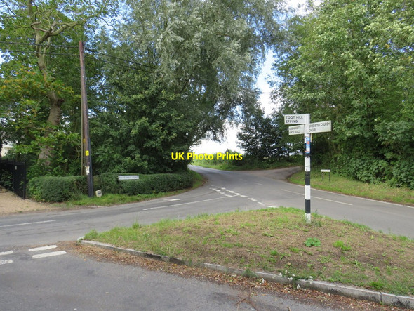 Photo 6"x4" Road junction at Greensted Green, near Ongar Greensted Green c2019