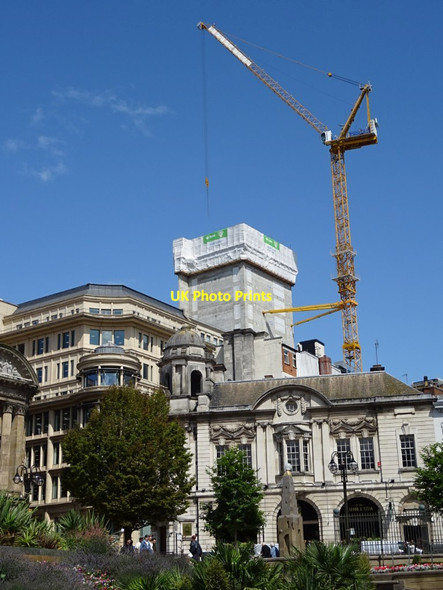 Photo 6"x4" Tower crane viewed from Victoria Square Lee Bank c2019