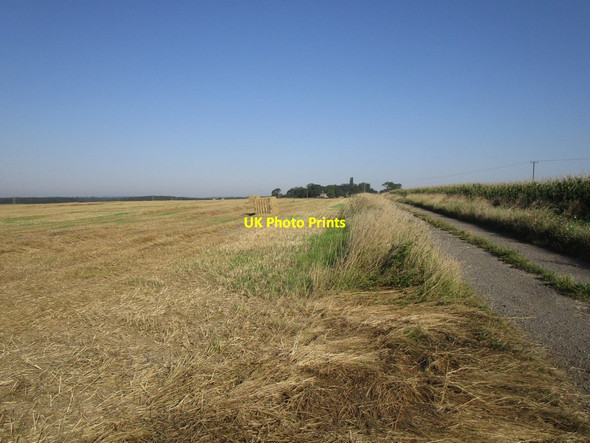 Photo 6"x4" Bridleway to Hill Top Farm and Whitecross Lane Northbeck c2019