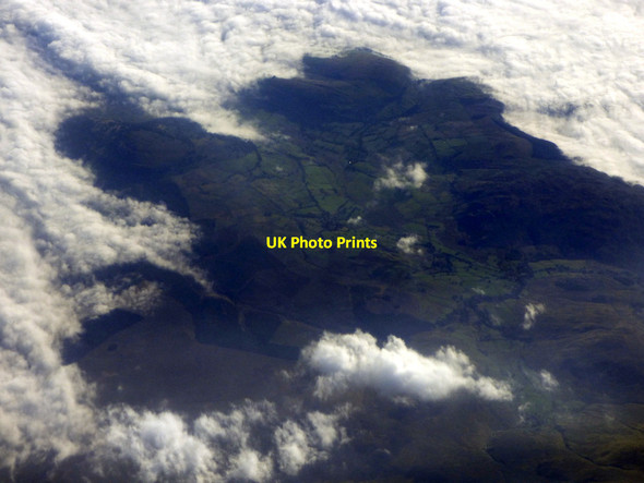 Photo 6"x4" Matterdale from the air High Row\/NY3721 c2019