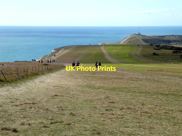 Photo 6"x4" The cliff top at Beachy Head Meads\/TV6097 c2019