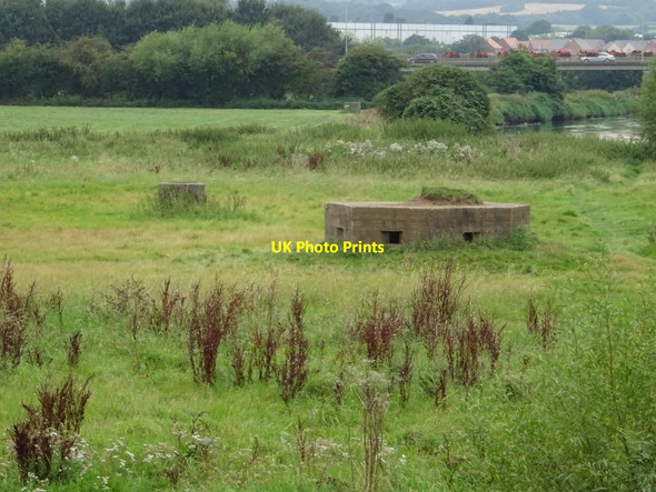 Photo 6"x4" Pillbox beside the River Tame Tamworth c2019