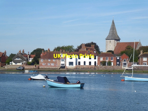 Photo 6"x4" Bosham Harbour and village Bosham c2019