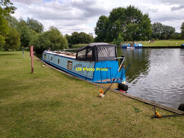 Photo 6"x4" Narrowboat 'Morning Mist', River Thames, Abingdon Abingdon c2019