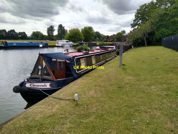 Photo 6"x4" Narrowboat 'Caracole', River Thames, Abingdon Abingdon c2019