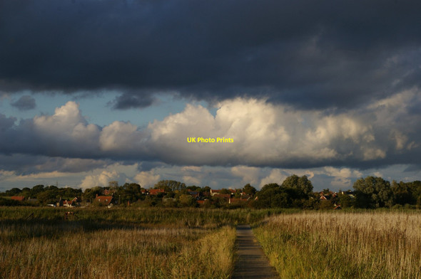 Photo 6"x4" Looking towards Snape village from the Maltings Gromford c2019