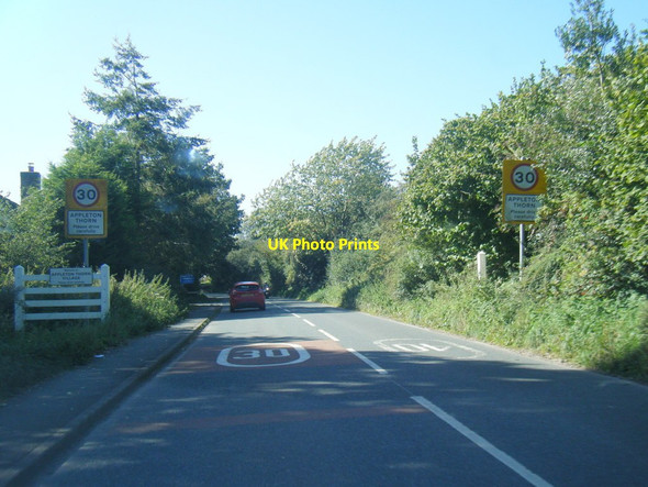 Photo 6"x4" B5356 at Appleton Thorn village boundary Wrights Green c2019