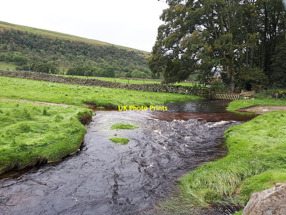 Photo 6"x4" Flooded ford near Litton Litton\/SD9074 c2019