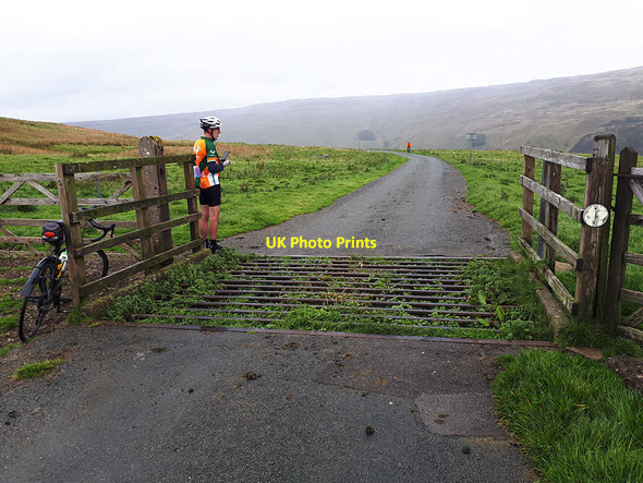 Photo 6"x4" Cattle grid on Heselden Bergh Foxup c2019