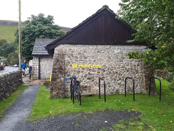 Photo 6"x4" Cycle parking in the centre of Kettlewell Kettlewell c2019
