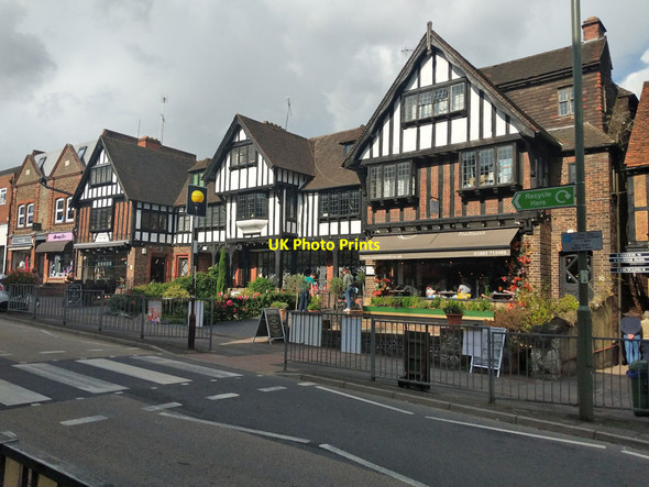 Photo 6"x4" Shops and restaurants, Station Road East, Oxted Hurst Green\/TQ3951 c2019